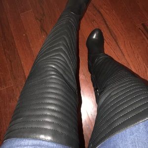 Black Thigh High Boots WC